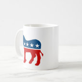 DEMOKRATISCHES LOGO KAFFEETASSE (Vorderseite Links)