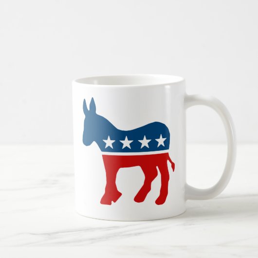 DEMOKRATISCHES LOGO KAFFEETASSE (Rechts)