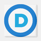 Demokratisches Logo Magnet (Vorne)