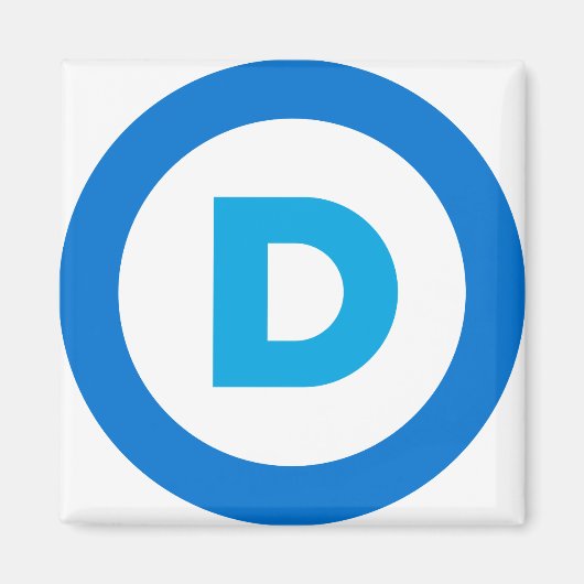 Demokratisches Logo Magnet (Vorne)
