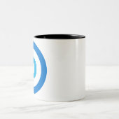Demokratisches Logo Zweifarbige Tasse (Mittel)