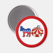 Demokratisches Party Circus Donkey Magnet (Vorderseite/Rückseite)