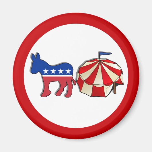 Demokratisches Party Circus Donkey Magnet (Vorne)