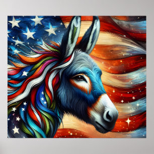 Demokratisches Party Donkey Poster