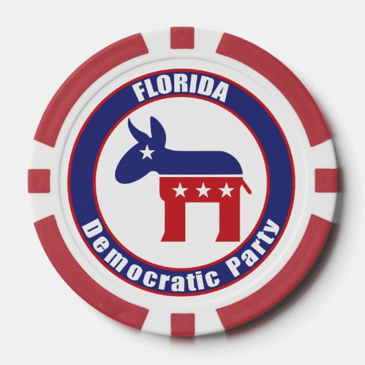 Demokratisches Party Floridas Pokerchips (Vorderseite)