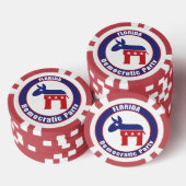 Demokratisches Party Floridas Pokerchips (Stapel)