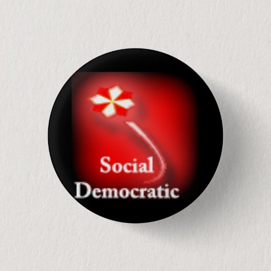 Demokratisches Party-soziallogo Button (Vorderseite)