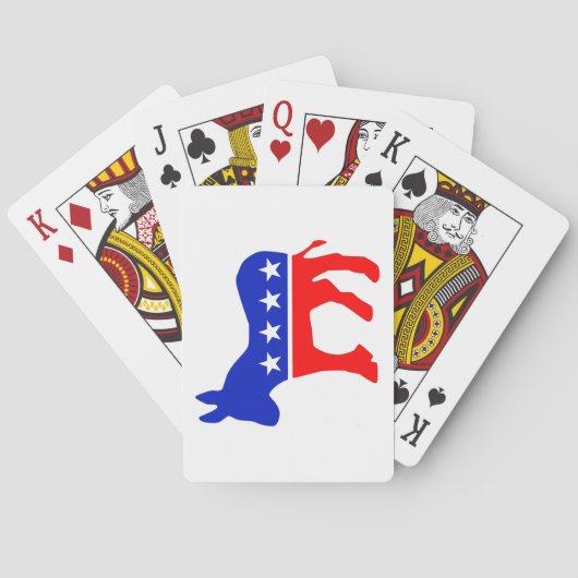 Demokratisches Party Spielkarten (Rückseite)