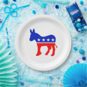 Demokratisches Party-Symbol Pappteller (Party)