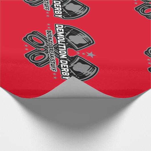 Demolierung Derby geboren, Material zu brechen Geschenkpapier (Ecke)