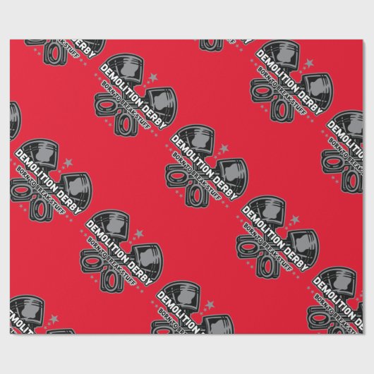 Demolierung Derby geboren, Material zu brechen Geschenkpapier (Flach)