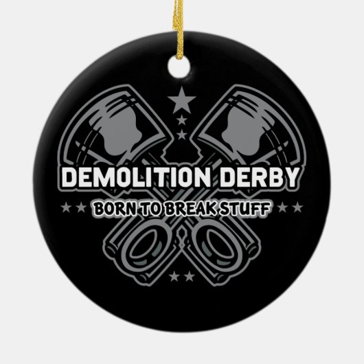 Demolierung Derby geboren, Material zu brechen Keramik Ornament (Hinten)