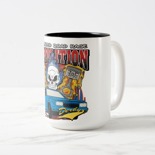 Demolierung Derby Zweifarbige Tasse (VorderseiteRechts)