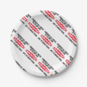 Demolierungs-Derby-Zertrümmern Ihr Auto Pappteller (Vorderseite)