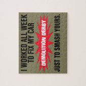 Demolierungs-Derby-Zertrümmern Ihr Auto Puzzle (Vertikal)