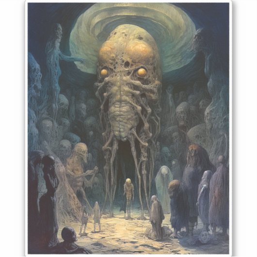 Demon Alien Underworld Creature Aufkleber (Vorderseite)