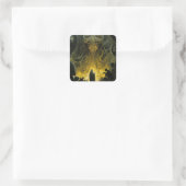 Demon Alien Underworld Creature Quadratischer Aufkleber (Tasche)