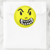 Demon-Aufkleber Runder Aufkleber (Tasche)