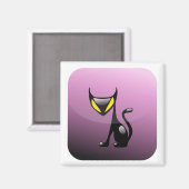 Demon Cat App Magnet (Vorderseite/Rückseite)