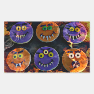 Demon Cookies! Rechteckiger Aufkleber