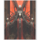 Demon Creatures Dark Fantasy Horror Aufkleber (Vorderseite)