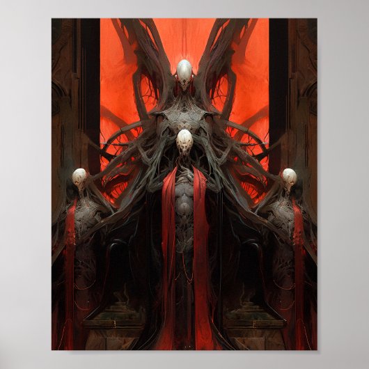 Demon Creatures Dark Fantasy Horror Poster (Vorne)