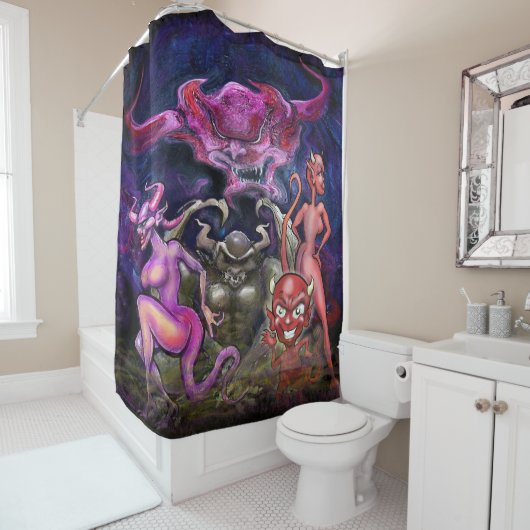Demon Dance Duschvorhang (Beispiel)