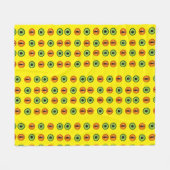 Demon Eyes Fleecedecke (Vorderseite (Horizontal))