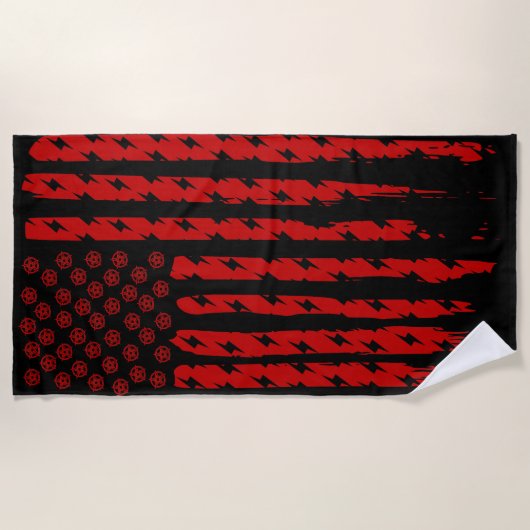 Demon Flag Strandtuch (Vorderseite)
