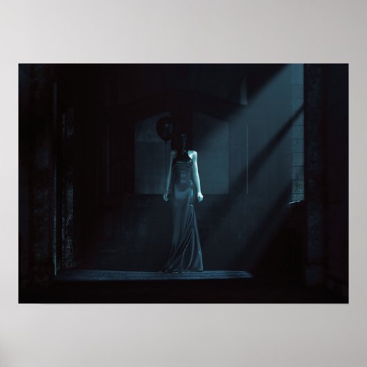 Demon-Frau im Asylbereich - Abstrakte Kunst - Post Poster (Vorne)