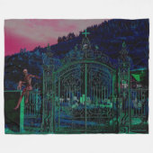 DEMON FRIEDHOF FLEECEDECKE (Vorderseite (Horizontal))