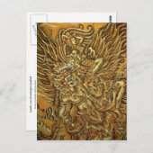 Demon, Garuda Bird und Prinz Rama Postkarte (Vorne/Hinten)