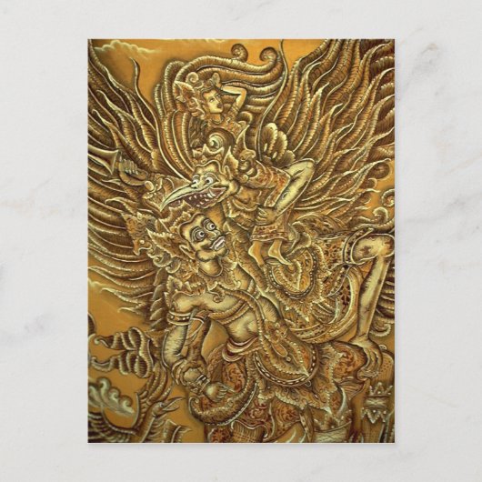 Demon, Garuda Bird und Prinz Rama Postkarte (Vorderseite)