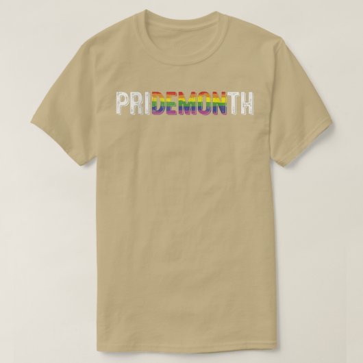 Demon Gay Lesbian LGBT Flag 2022 im Monat Pride T-Shirt (Design vorne)