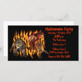 Demon Goblin Ogre Halloween-Party Einladung (Vorne/Hinten)