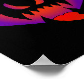 Demon-Kürbislaterne Poster (Ecke)