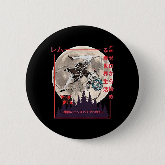 Demon Maid Japanisch Anime Manga Style Button (Vorderseite)