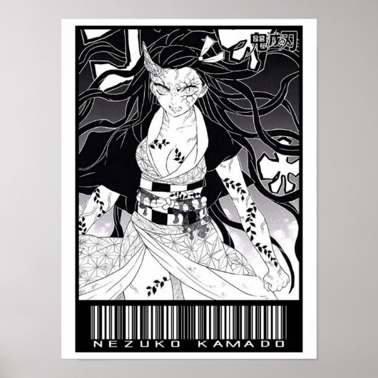 Demon Nezuko Kamado Kimetsu No Yaiba CODE Poster (Vorne)
