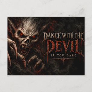 Demon Night Dunkle Halloween-Party Postkarte
