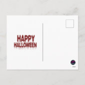 Demon Nun Halloween Feiertagspostkarte (Rückseite)