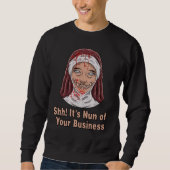Demon Nun Halloween Sweatshirt (Vorderseite)