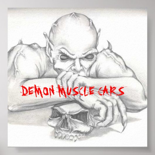 DEMON OPTION 1, DEMON MUSCLE CARS POSTER (Vorne)