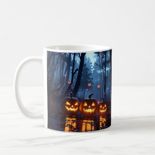 Demon Pumpkin-Tasse - Anime Halloween-Kaffee-Tasse Kaffeetasse (Links)