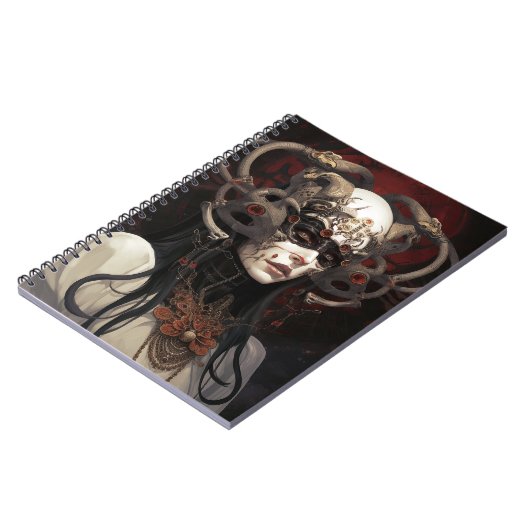 Demon Queen Fantasy Art Notizblock (Linke Seite)