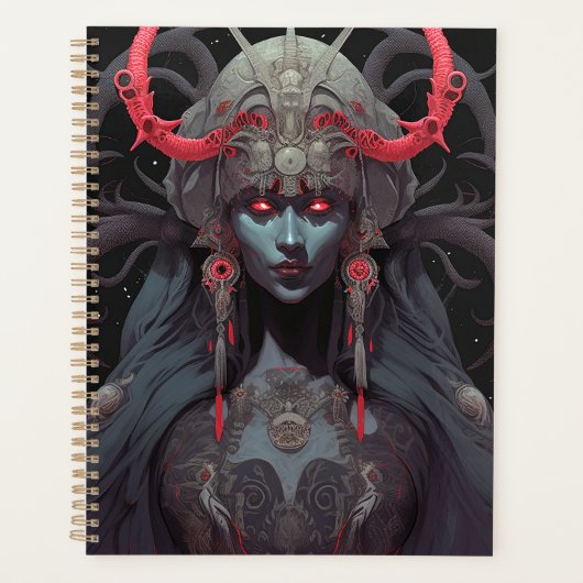 Demon Queen Fantasy Art Planer (Vorderseite)