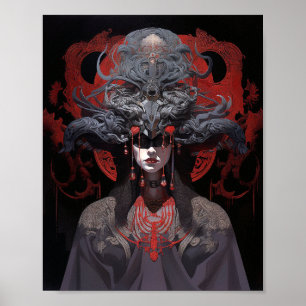 Demon Queen Fantasy Art Poster