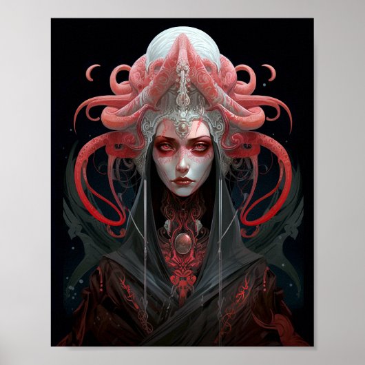 Demon Queen Fantasy Art Poster (Vorne)
