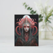 Demon Queen Fantasy Art Postkarte (Stehend Vorderseite)