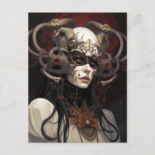 Demon Queen Fantasy Art Postkarte (Vorderseite)