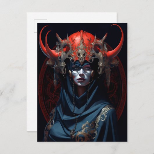 Demon Queen Fantasy Art Postkarte (Vorne/Hinten)